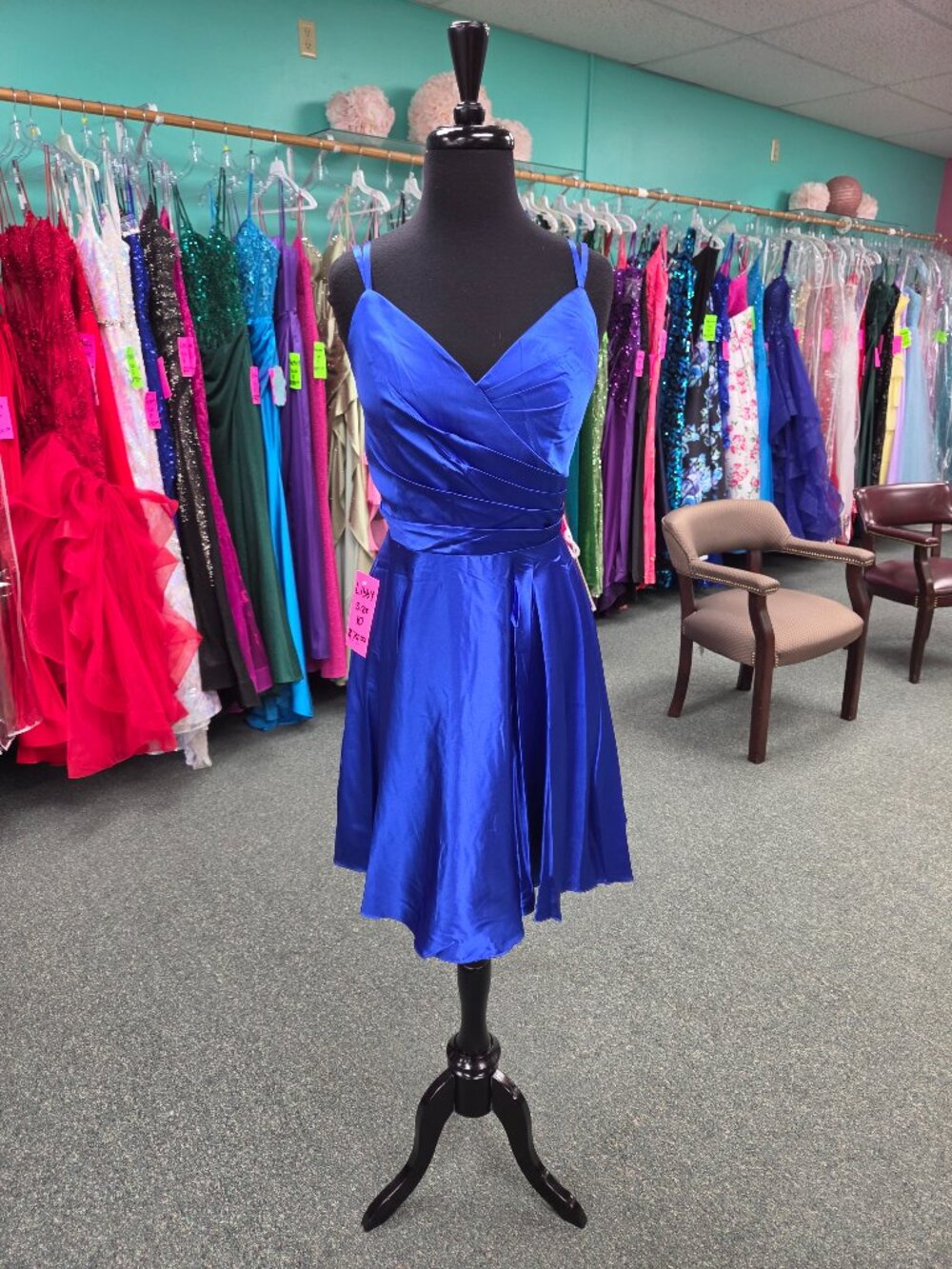 Private Label Libby Size 10 Royal Blue Short Homecoming Formal Dress